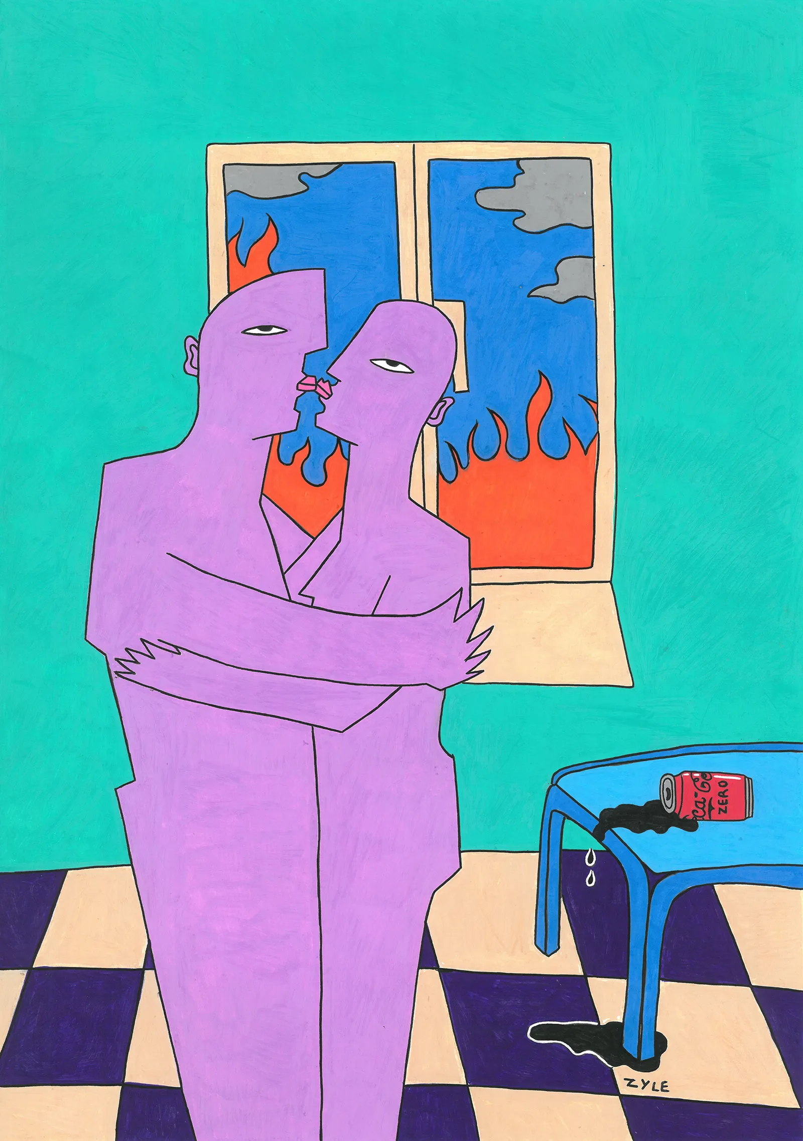 2025/08 Illustration Zyle coca cola zéro